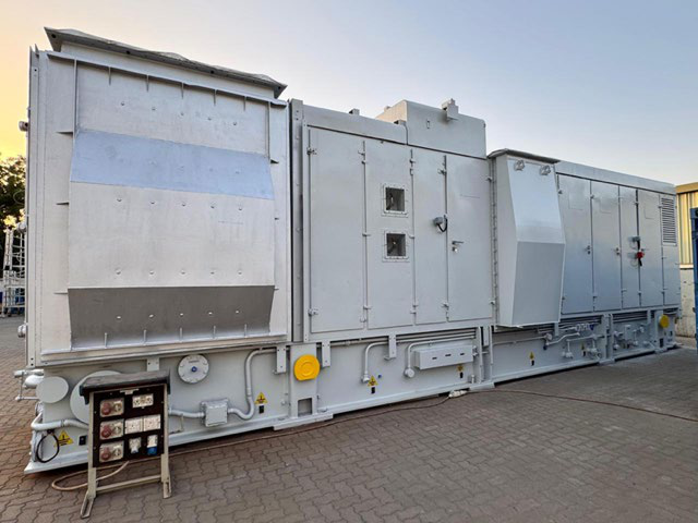 Alternate view of representative refurbished GE Frame 6B gas turbine generator package
